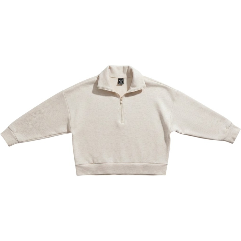 Avia Womens XXXL‎ 22 Quarter Zip Pullover Sweatshirt Wheat Heather
